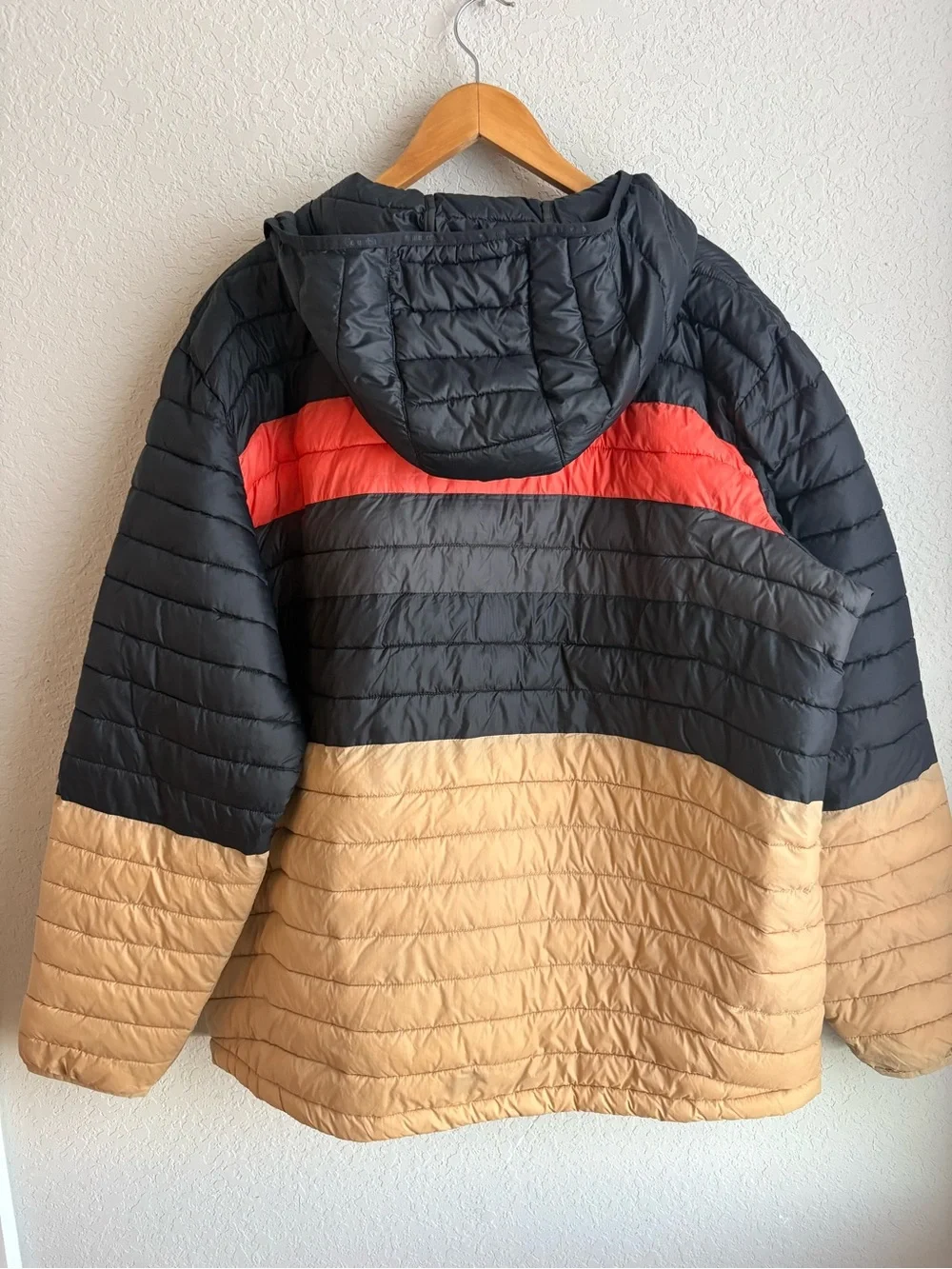 COLUMBIA POWDER PASS™ HOODED JACKET Canoe, Black & Shark XXL
